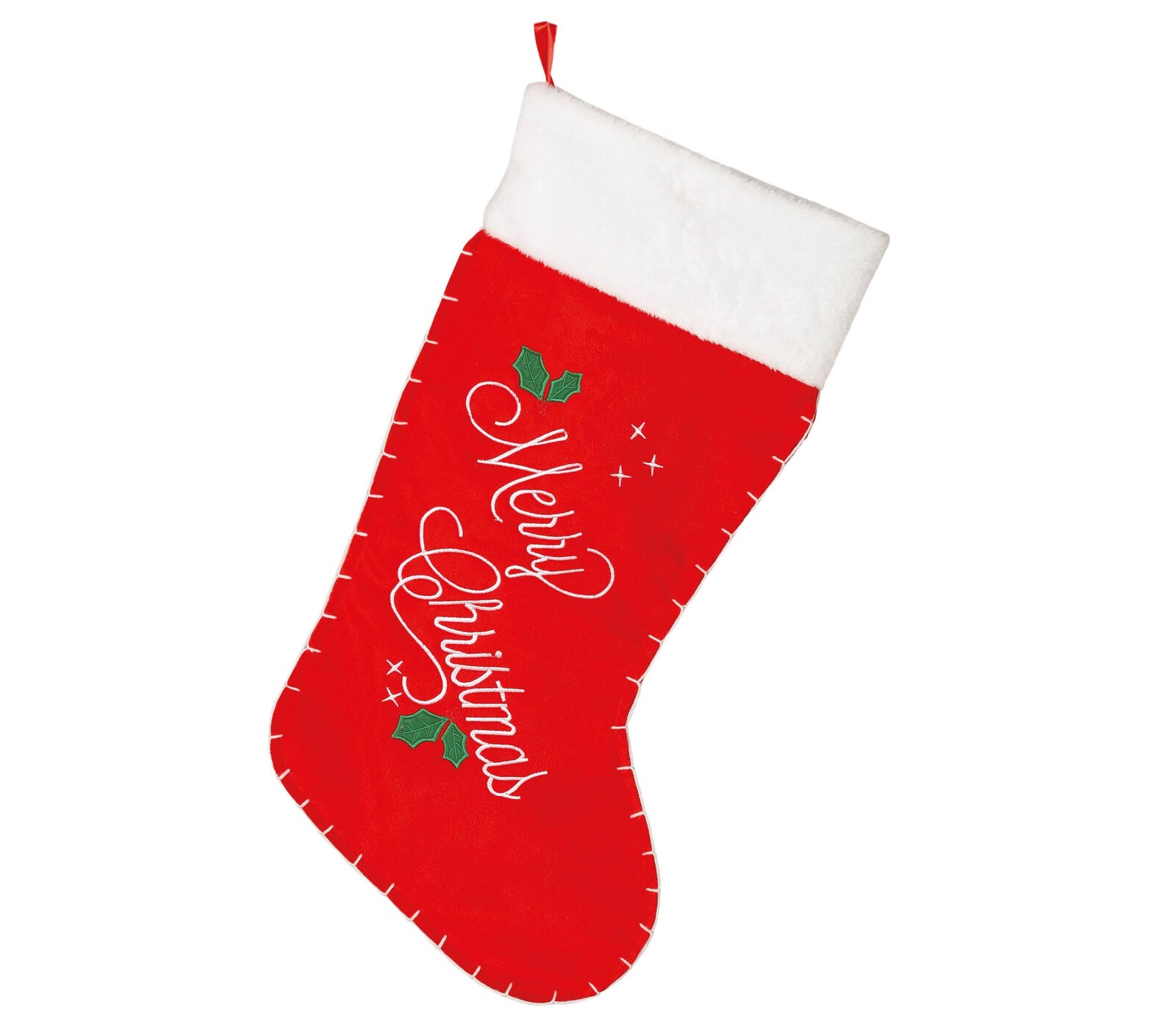 Guirca Vianočná ponožka - Merry Christmas 70 cm