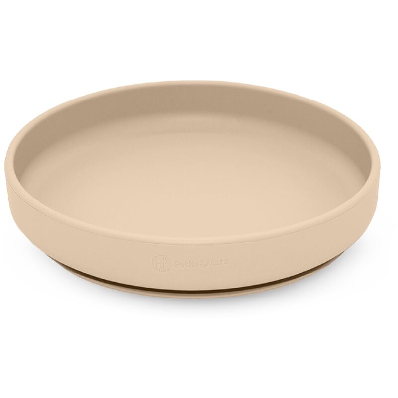 Petite&Mars Take&Match Silicone Plate tanier s prísavkou Desert Sand 6 m+ 1 ks