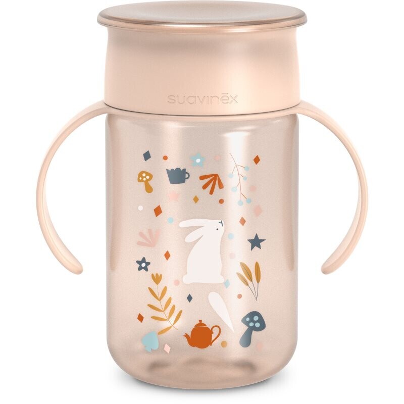 Suavinex Wonderland 360° Trainer Cup tréningový hrnček Rose 340 ml