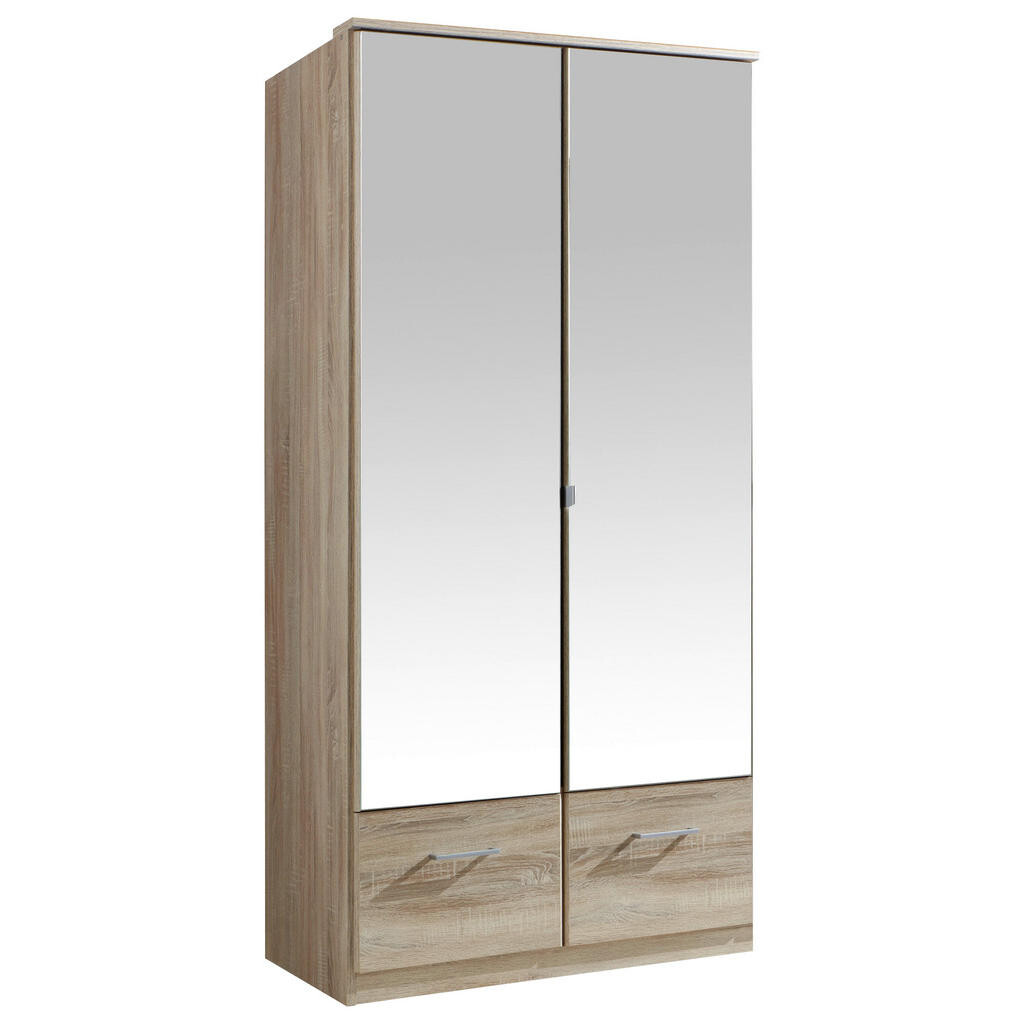 MID.YOU SKRIŇA S OTOČNÝMI DVERAMI, farba duba, 90/199/58 cm