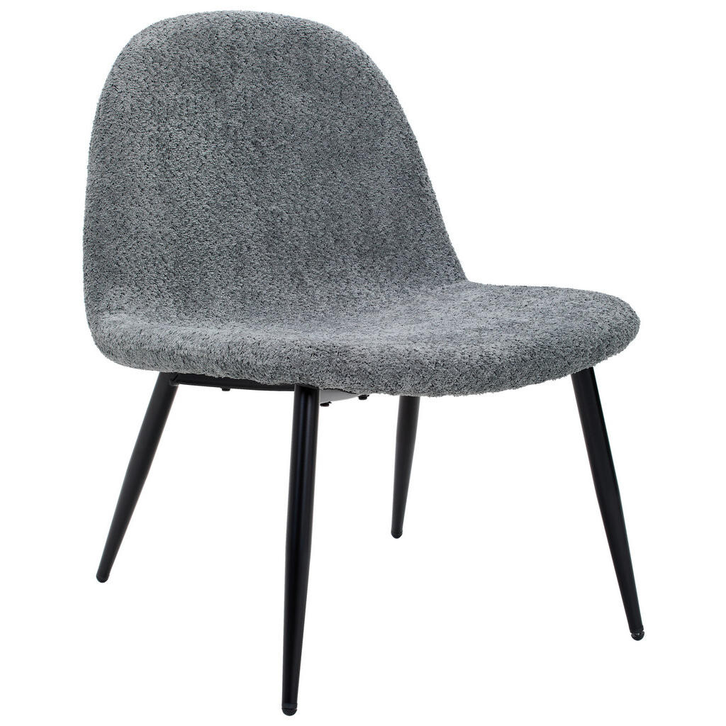 Livetastic KRESLO, drevo, kov, textil, sivá, čierna