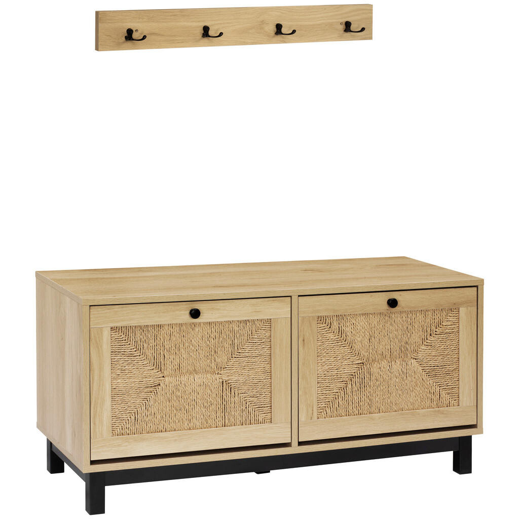 MID.YOU VÝKLOPNÁ SKRINKA NA TOPÁNKY, prírodná farba, borovica, 100/45/39 cm