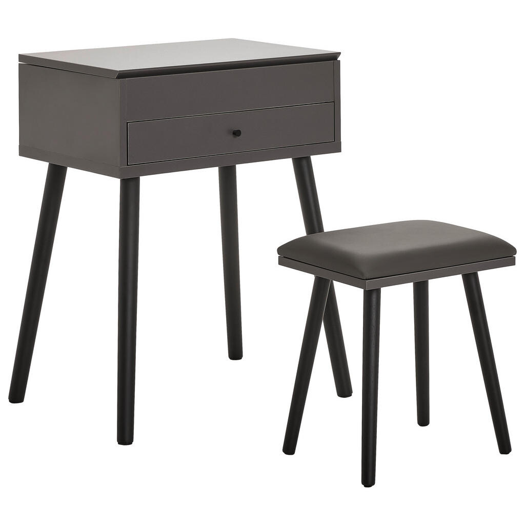 MID.YOU TOALETNÝ STOLÍK, sivá, biela, čierna, 60/82/42 cm