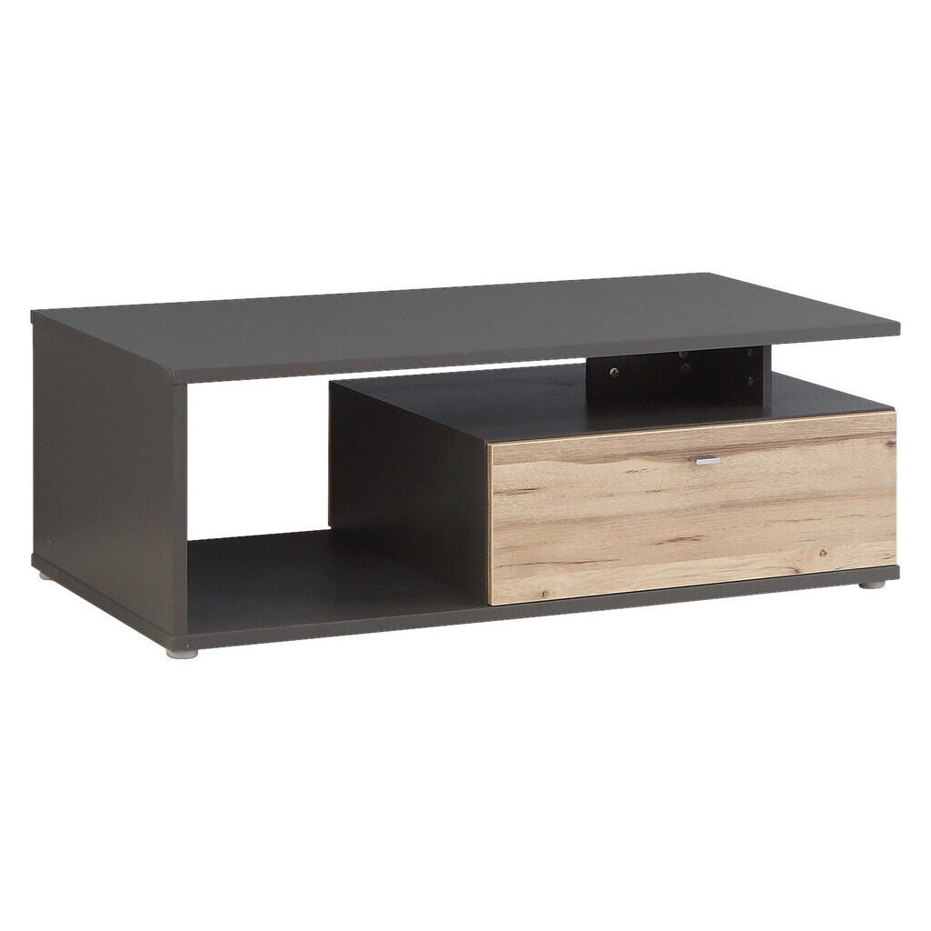 MID.YOU KONFERENČNÝ STOLÍK, farba duba, tmavosivá, kov, plast, kompozitné drevo, 120/59/40 cm