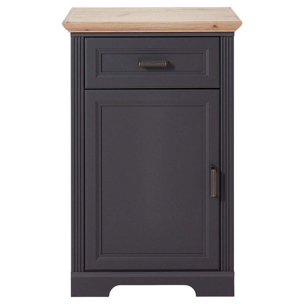 Landscape SKRINKA NA TOPÁNKY, grafitová, farba duba, 65/102/41 cm