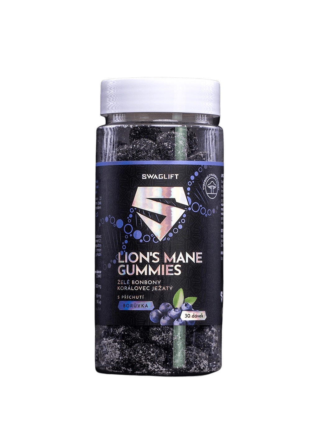 SWAGLIFT Lion's mane gummies s príchuťou čučoriedky 60 ks
