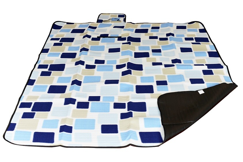 Pikniková deka Calter Duos 180x140 cm - modrá-biela