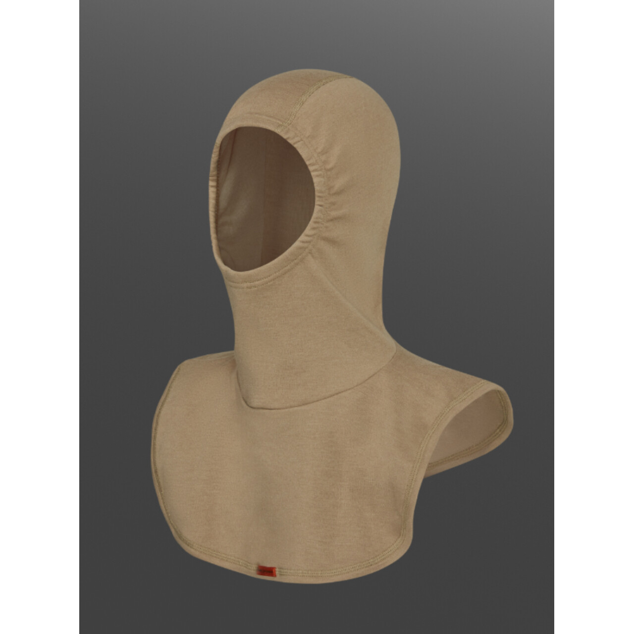 Nehorľavá dvojvrstvová kukla s nákrčníkom bez ramenného švu Comazo Protect - béžová