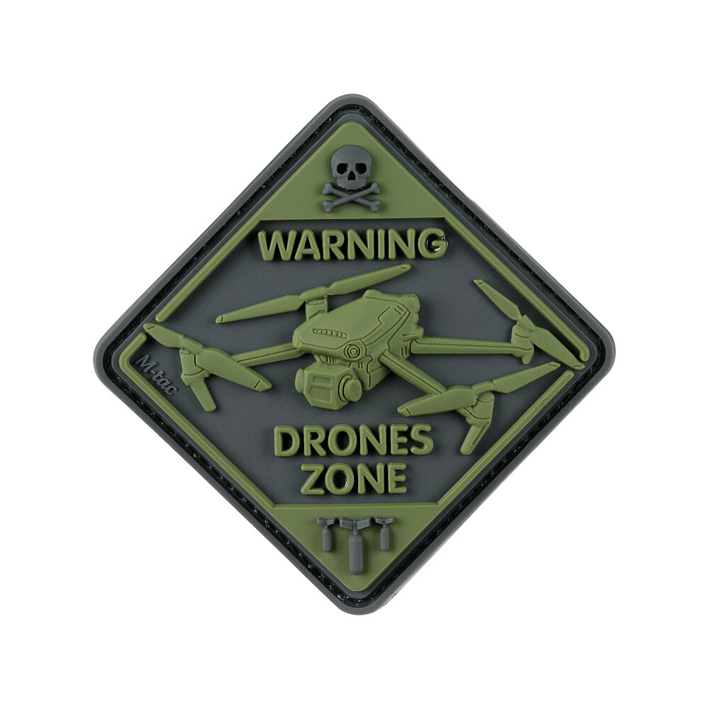 Nášivka M-Tac Drone Zone 3D - olivová-čierna