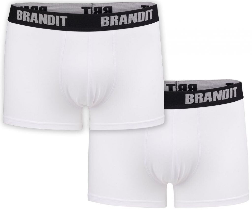Boxerky Brandit Boxer 2 ks - biele, XL