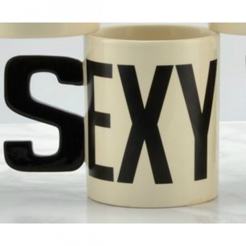 Hrnček IX Sexy - béžový