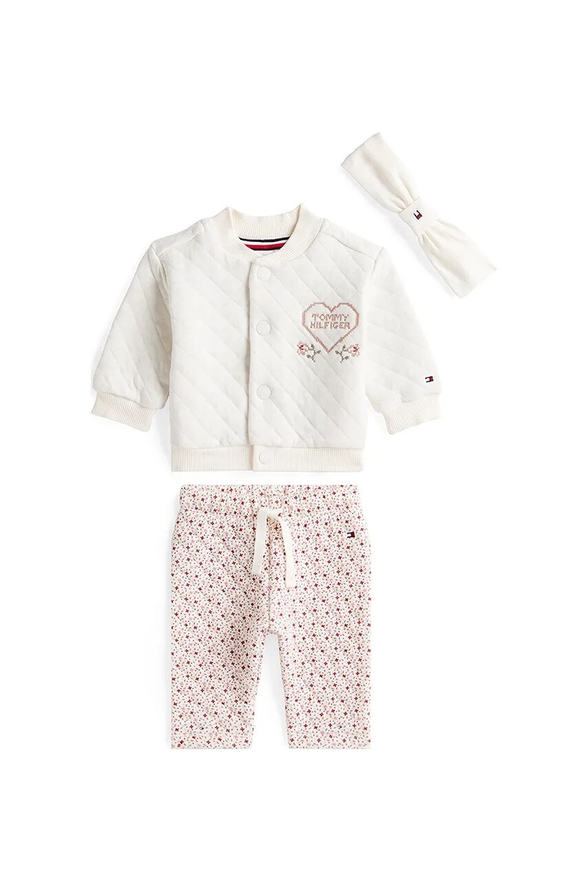 Sada pre bábätká Tommy Hilfiger ružová farba, KN0KN02082