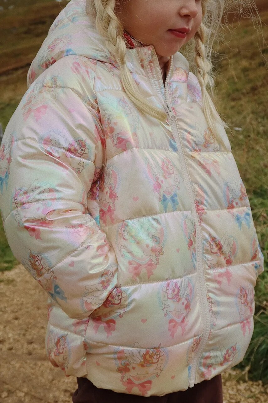 Detská bunda Konges Sløjd KATH JACKET GRS strieborná farba, KS103491