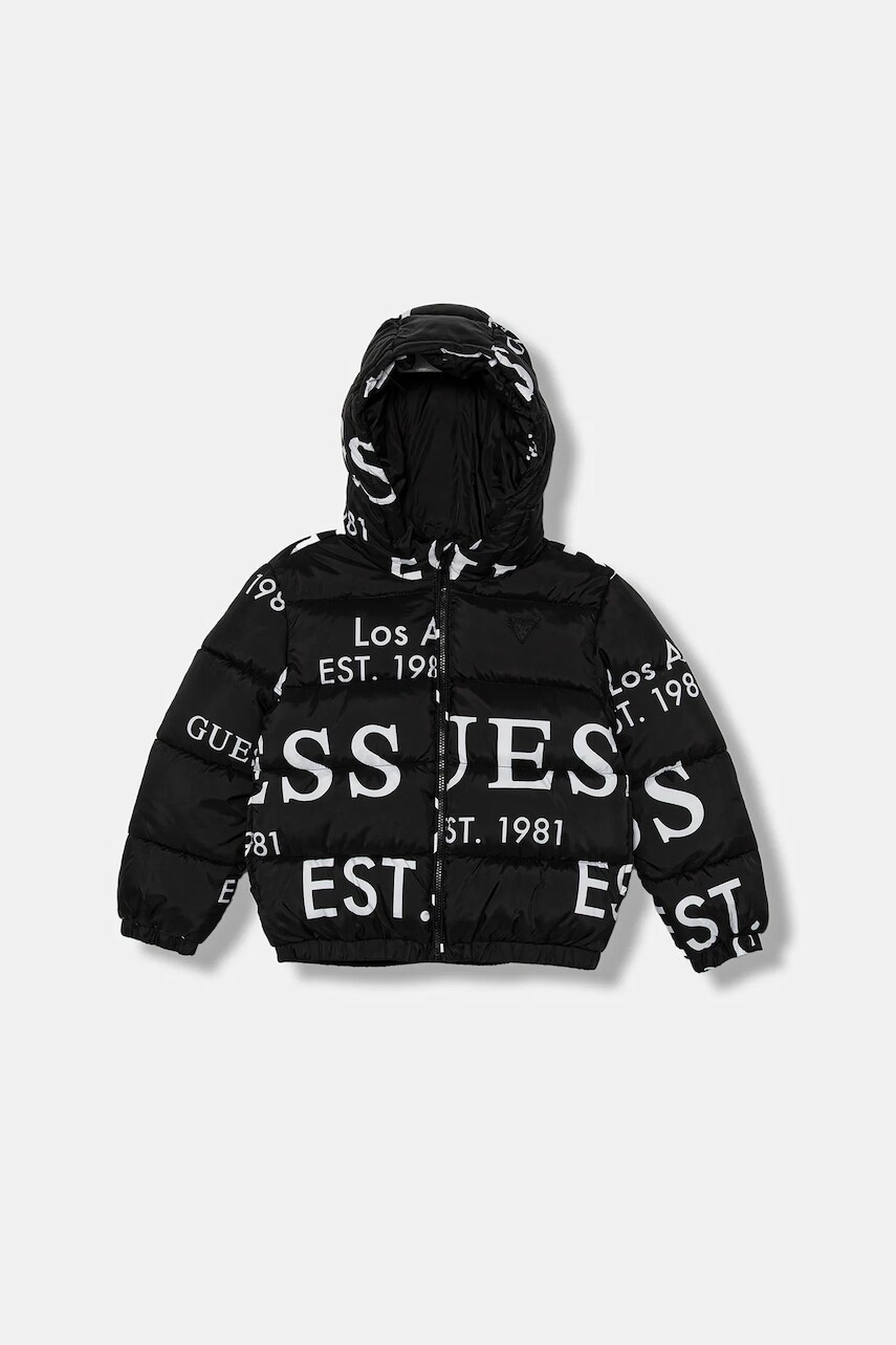 Detská bunda Guess čierna farba, H5BT00 WCFM0