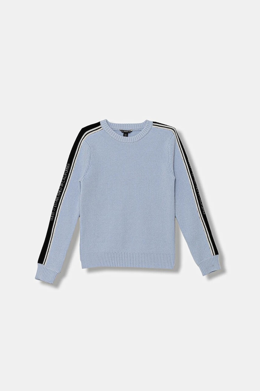 Detský sveter Guess modrá farba, teplé, L5BR06 Z3FU0