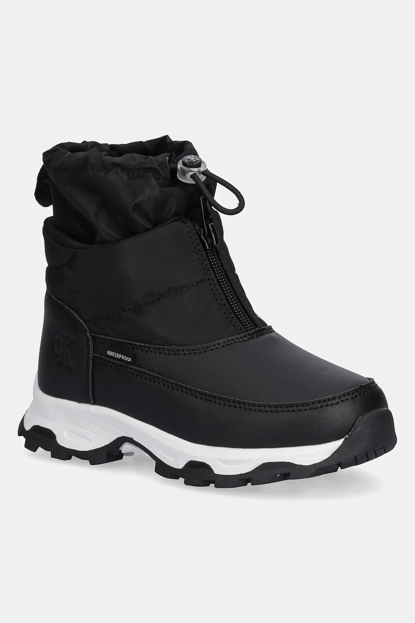 Detské snehule Calvin Klein Jeans čierna farba, V3X5-83193