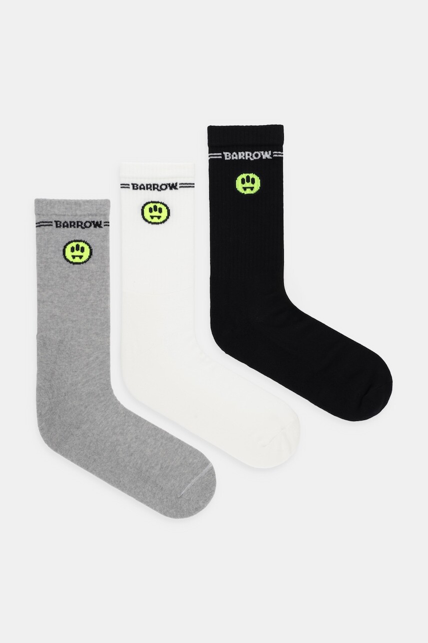Ponožky Barrow 3-pak čierna farba, F5BWUAPK130