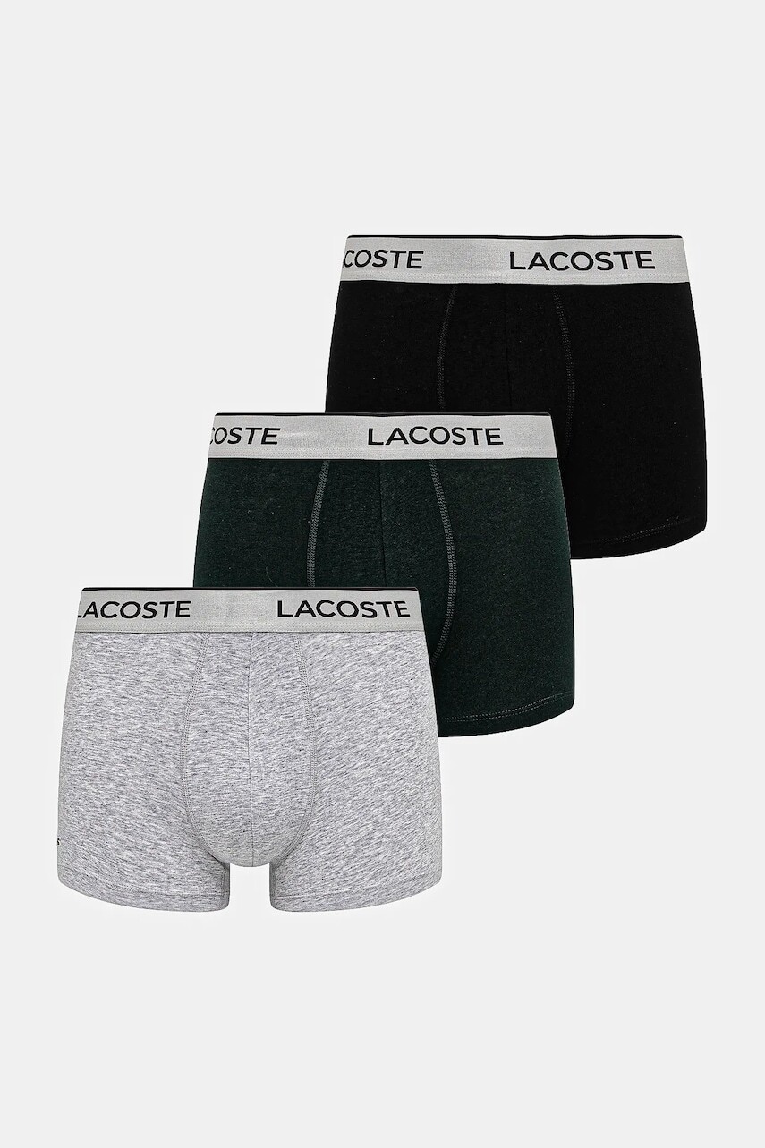 Boxerky Lacoste 3-pak čierna farba, 5H6428