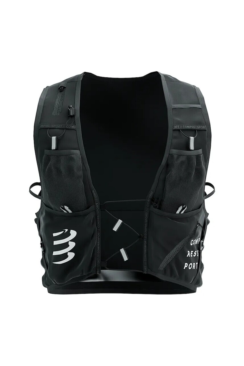 Bežecká vesta Compressport Ultrun Evo čierna farba, XBPU606