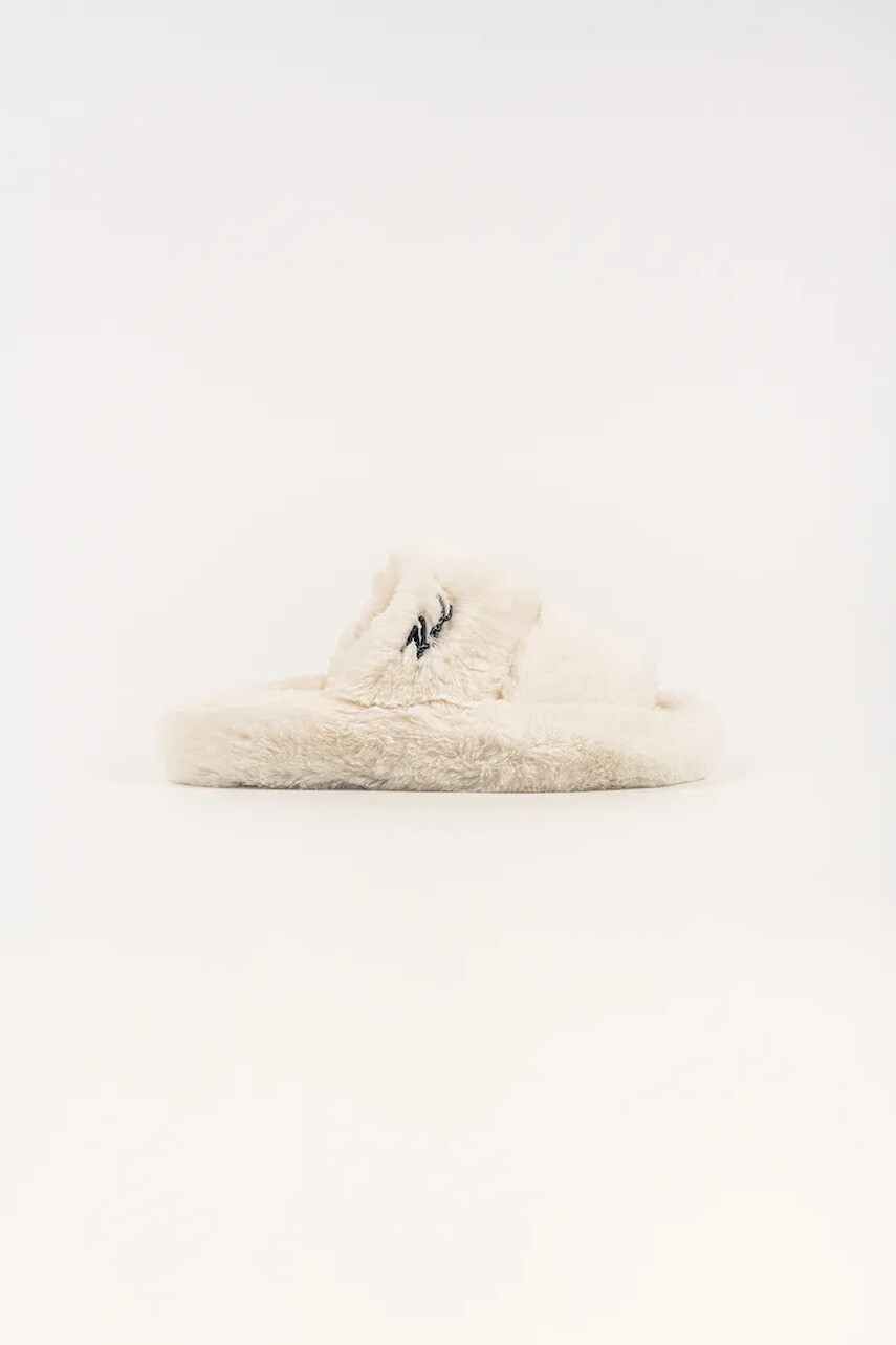 Papuče Karl Lagerfeld HYPNOS béžová farba, KL80674