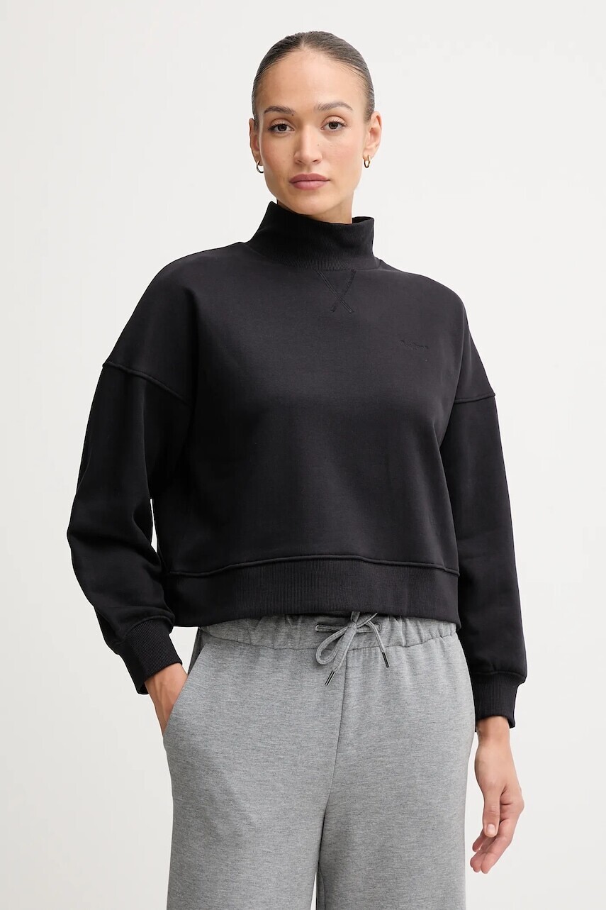 Mikina Pepe Jeans čierna farba, jednofarebná, PL5800007