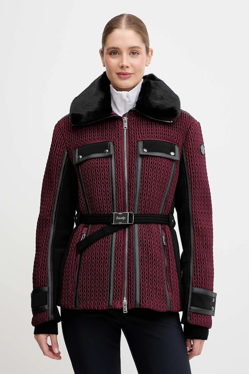 Bunda Fusalp Alixa bordová farba, I1003