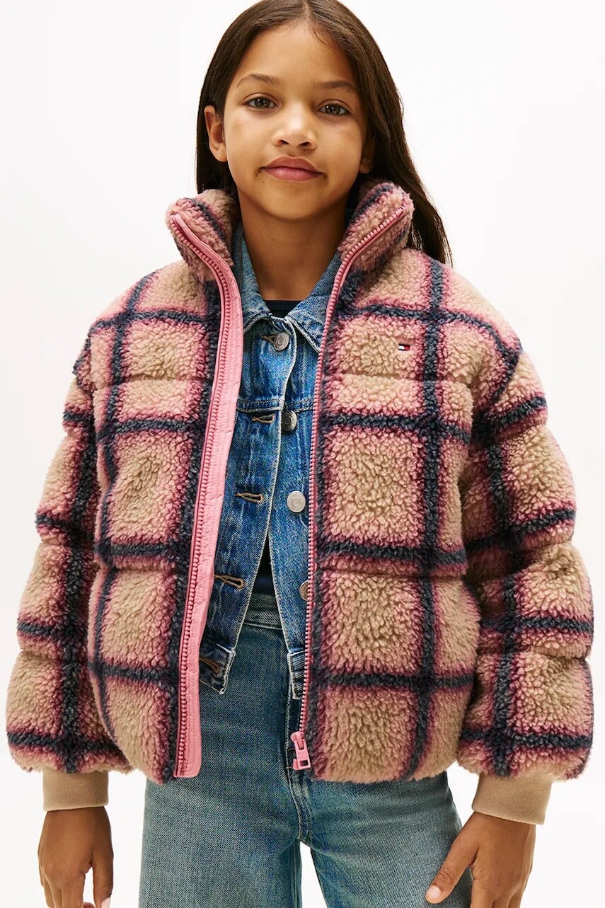 Bunda Tommy Hilfiger hnedá farba, KG0KG08763