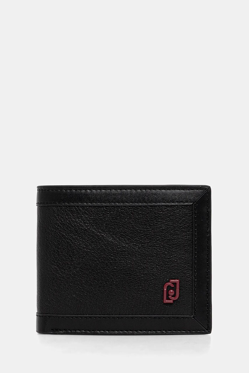 Kožená peňaženka Liu Jo čierna farba, QF5206.P0371