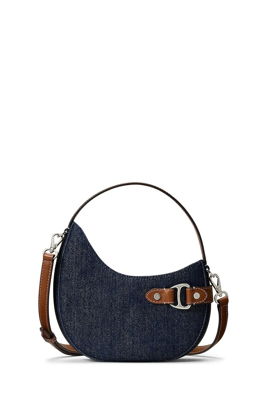 Kabelka Lauren Ralph Lauren modrá farba, 431980665