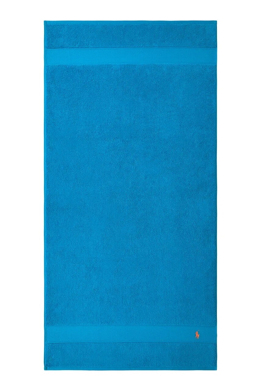 Stredný bavlnený uterák Ralph Lauren POLOPLAY CoveBlu 70 x 140 cm modrá farba