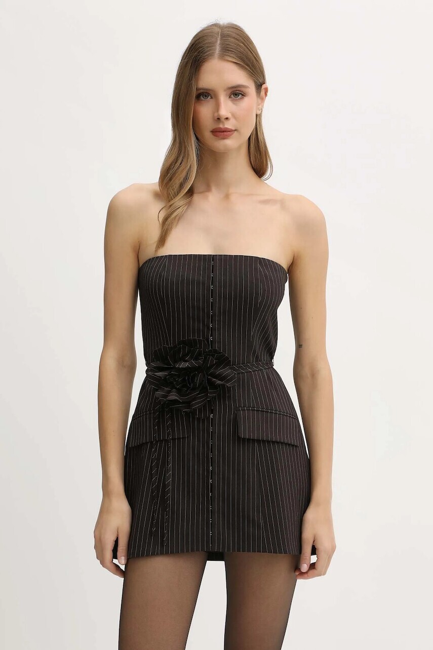 Blúzka Rotate hnedá farba, vzorovaná, 1146963065