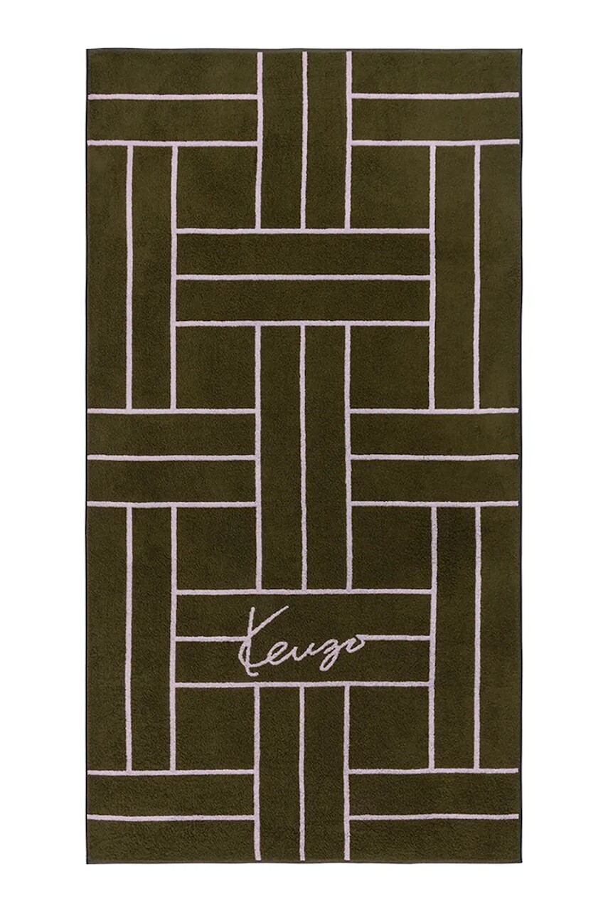 Plážová osuška Kenzo K TATAMI Kaki 90 x 170 cm zelená farba