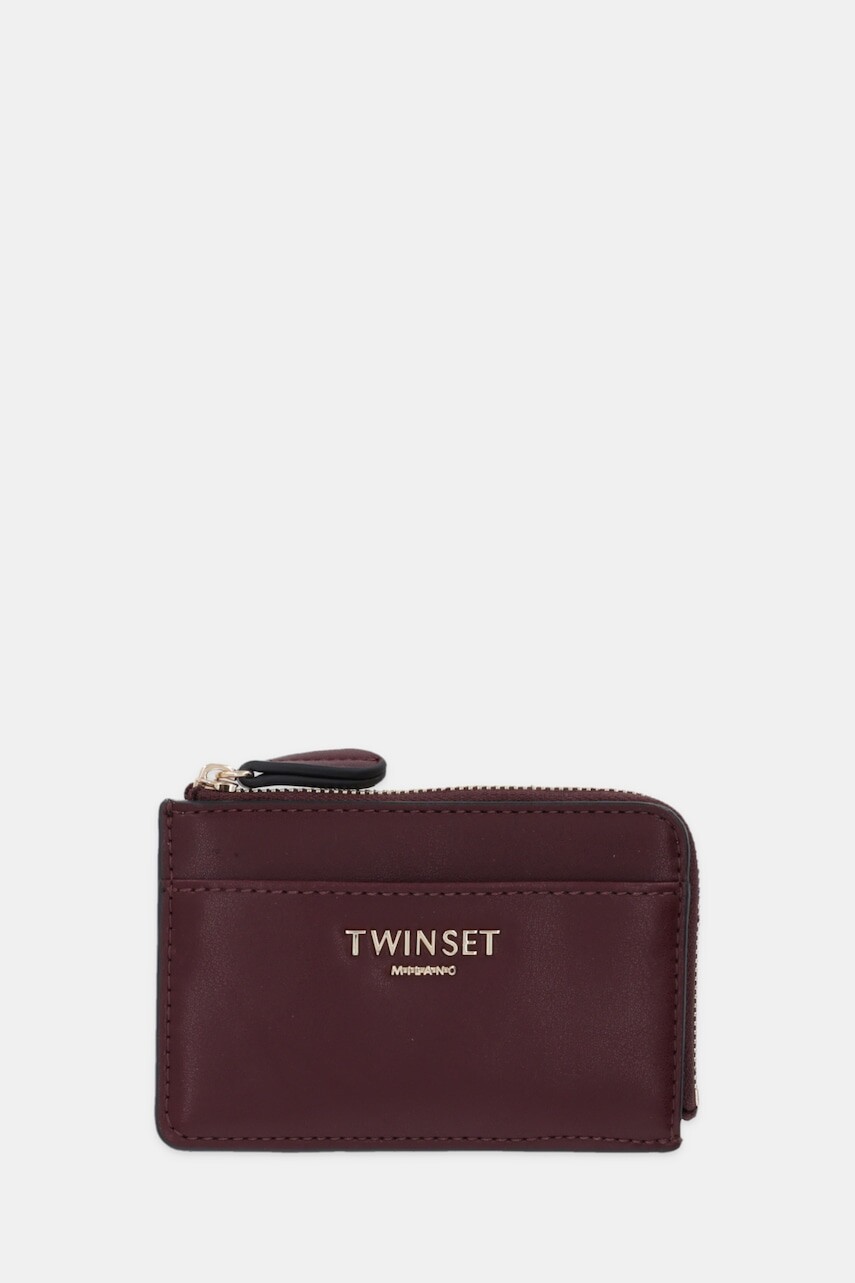 Peňaženka Twinset dámska, fialová farba, 252TL8020