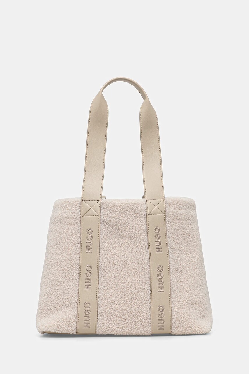Kabelka HUGO béžová farba, 50552302