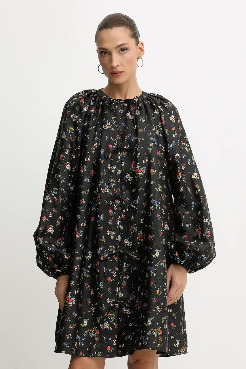 Šaty Stine Goya 0 čierna farba, mini, áčkový strih, SG-AW25-D150-2067