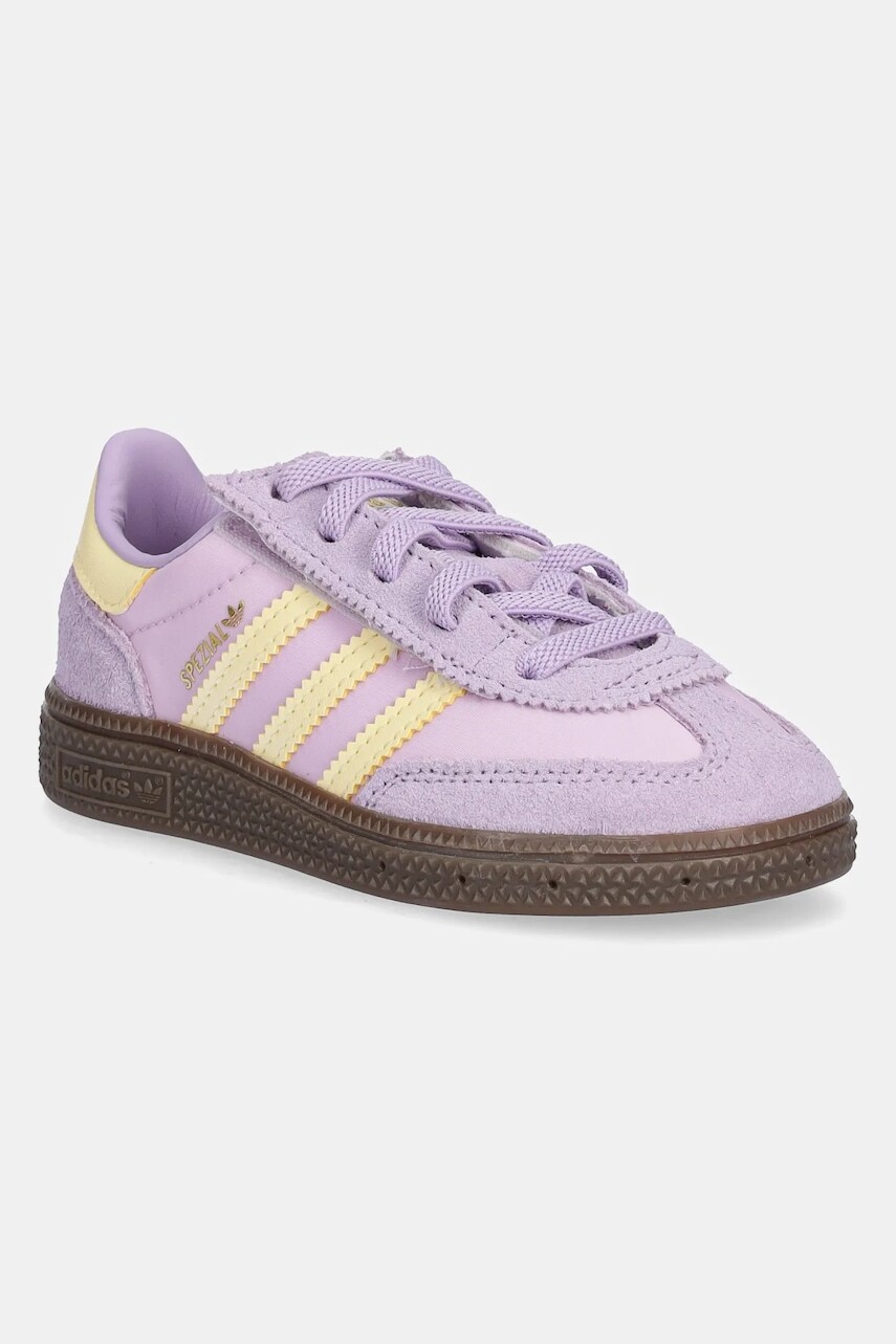 Detské tenisky adidas Originals HANDBALL SPEZIAL fialová farba, JQ0734