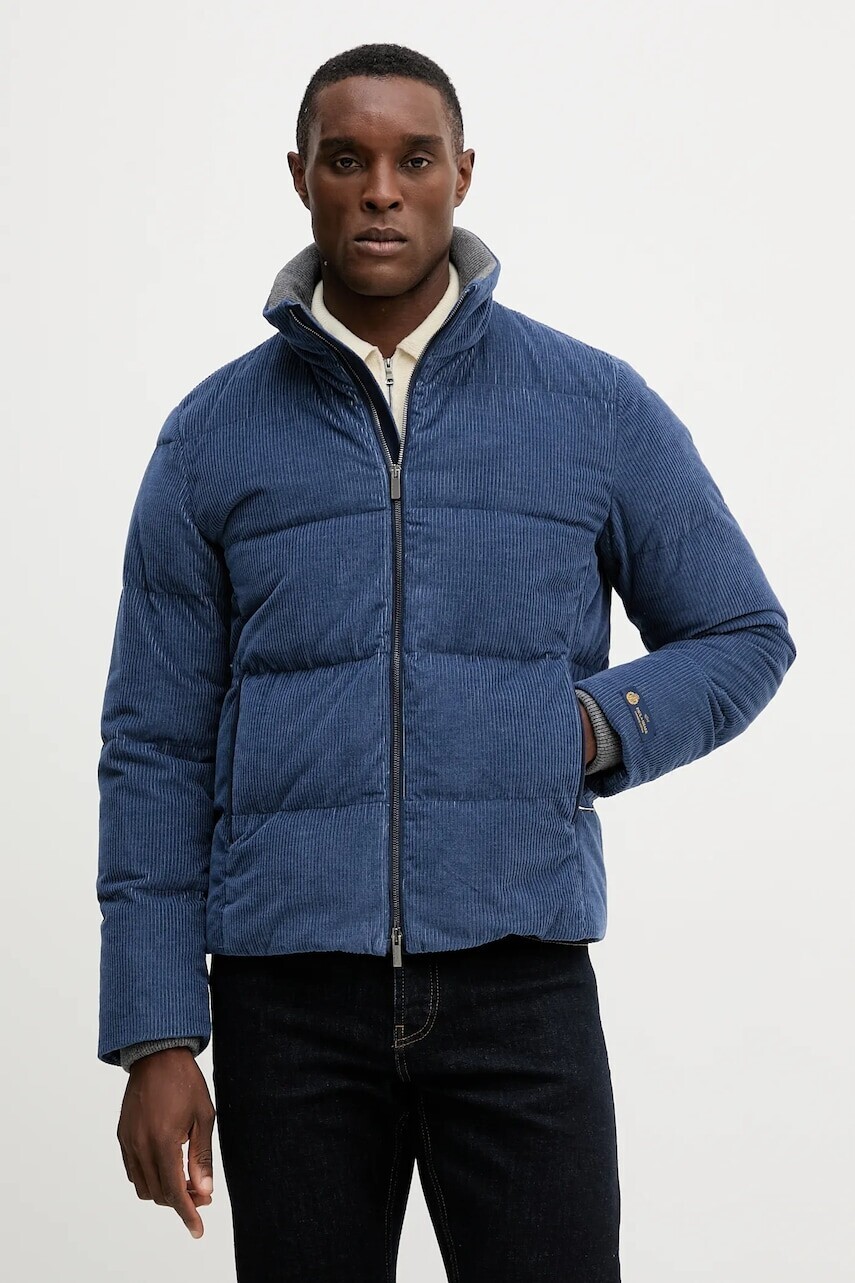 Páperová bunda Paul&Shark modrá farba, zimná, 15312120