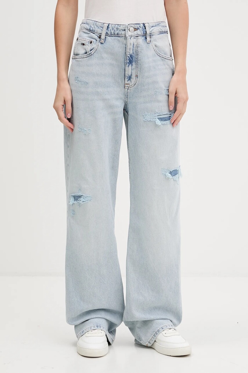 Rifle Tommy Jeans vysoký pás, DW0DW22139