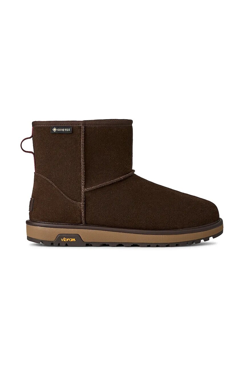 Semišové snehule UGG Classic Mini GTX hnedá farba, 1171150.DDC