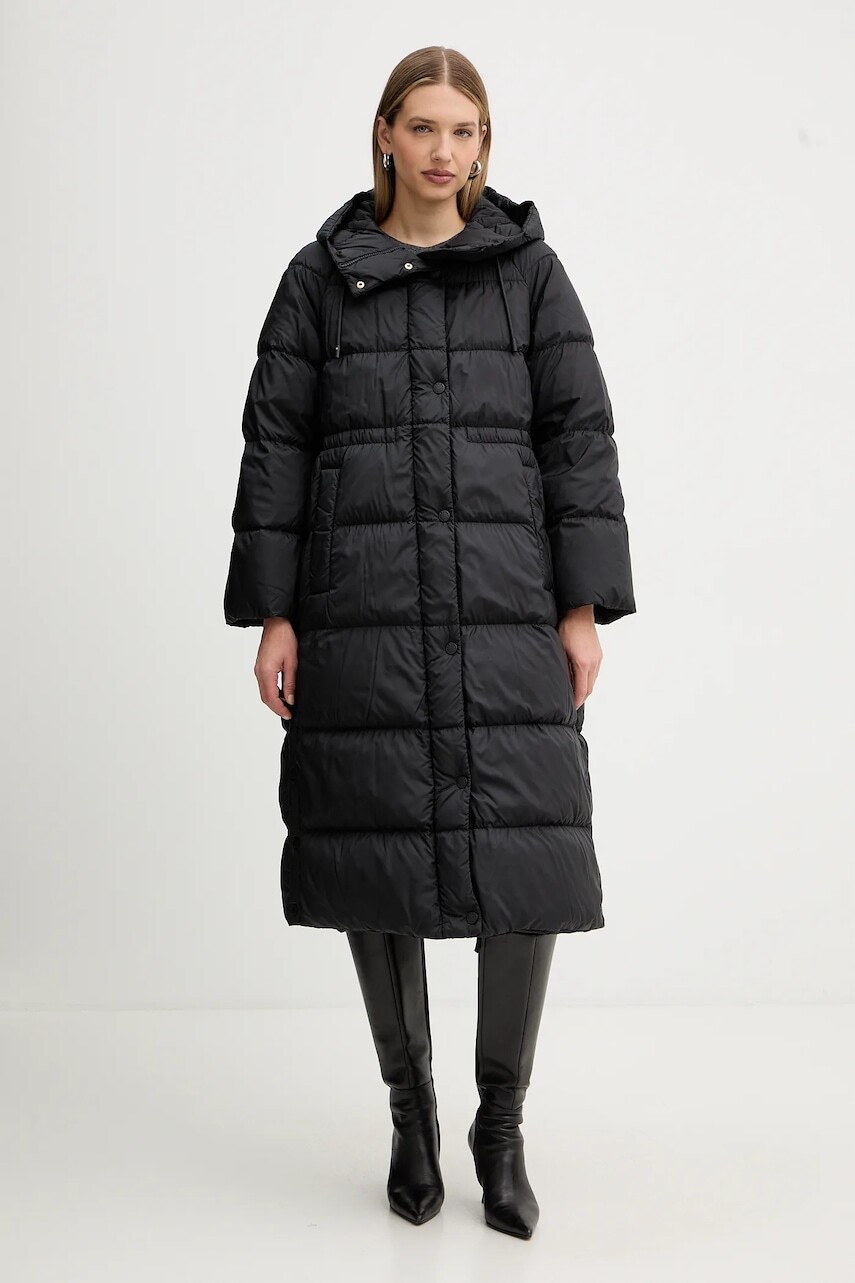 Páperová obojstranná bunda Weekend Max Mara NOVAK čierna farba, zimná, 2525496082600