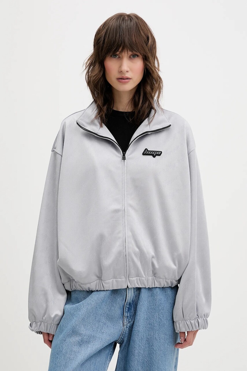 Mikina Hugo Blue šedá farba, vzorovaná, 50546947