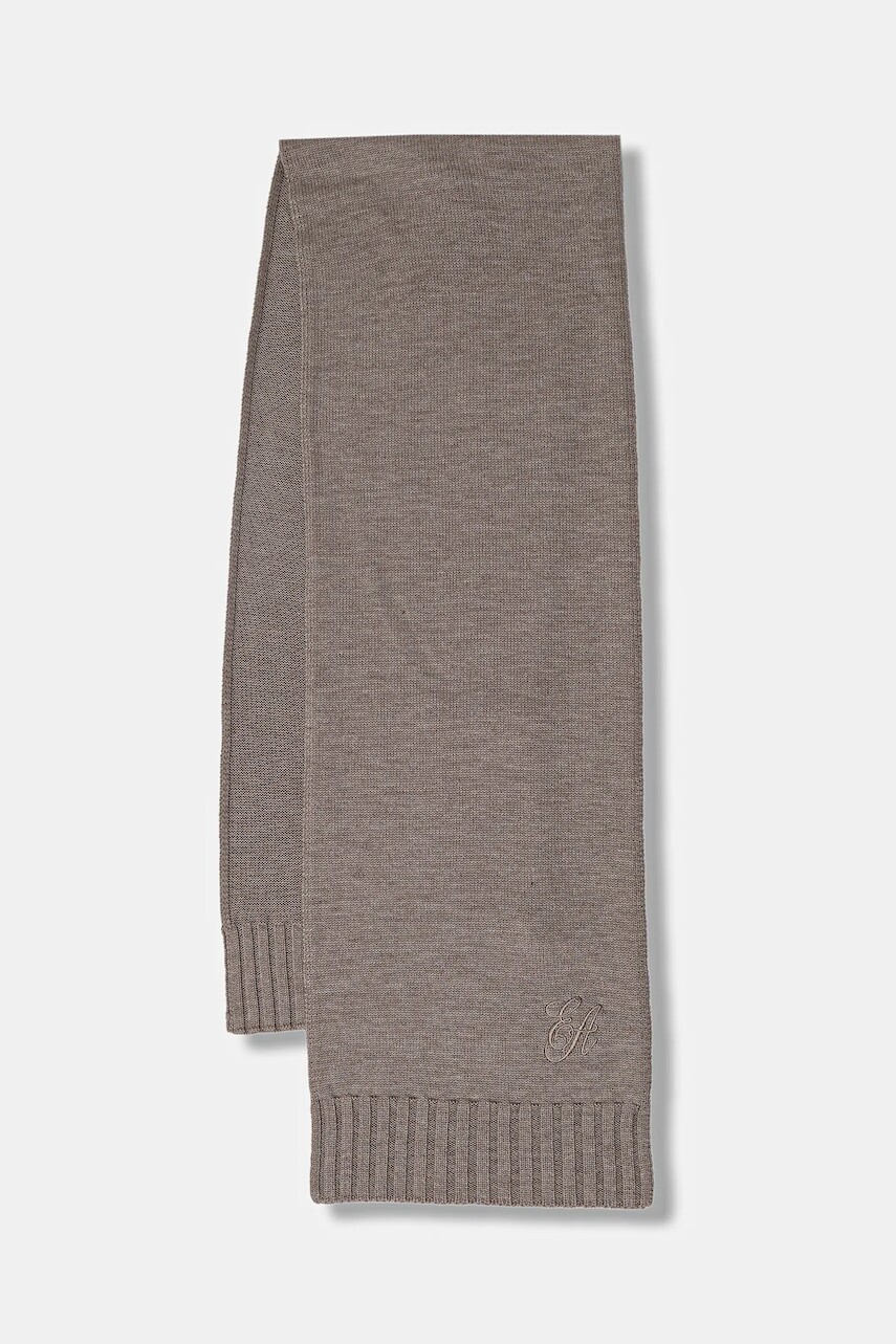 Vlnený šál Emporio Armani béžová farba, jednofarebný, EW003130 AF19981