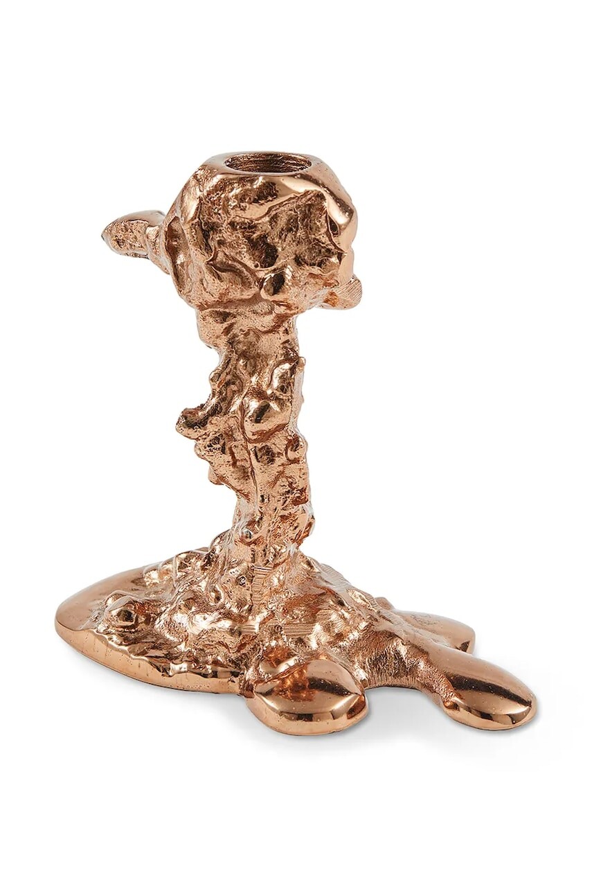 Dekoračný svietnik Pols Potten Drip S/14 x 8 cm oranžová farba