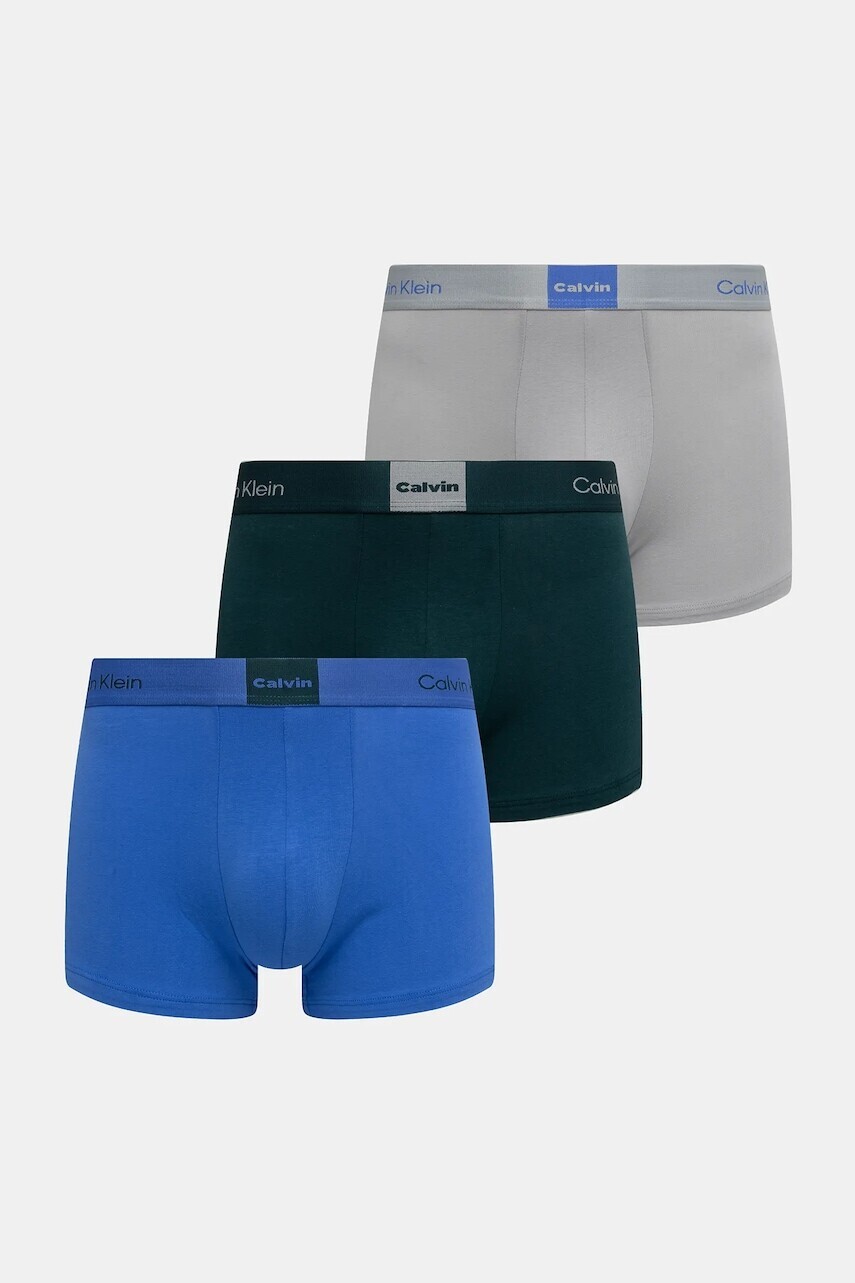 Boxerky Calvin Klein Underwear 3-pak tmavomodrá farba, LV00NB4476