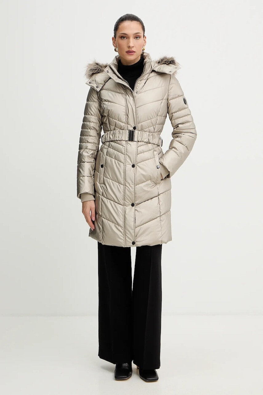 Bunda Morgan béžová farba, zimná, GALEX1