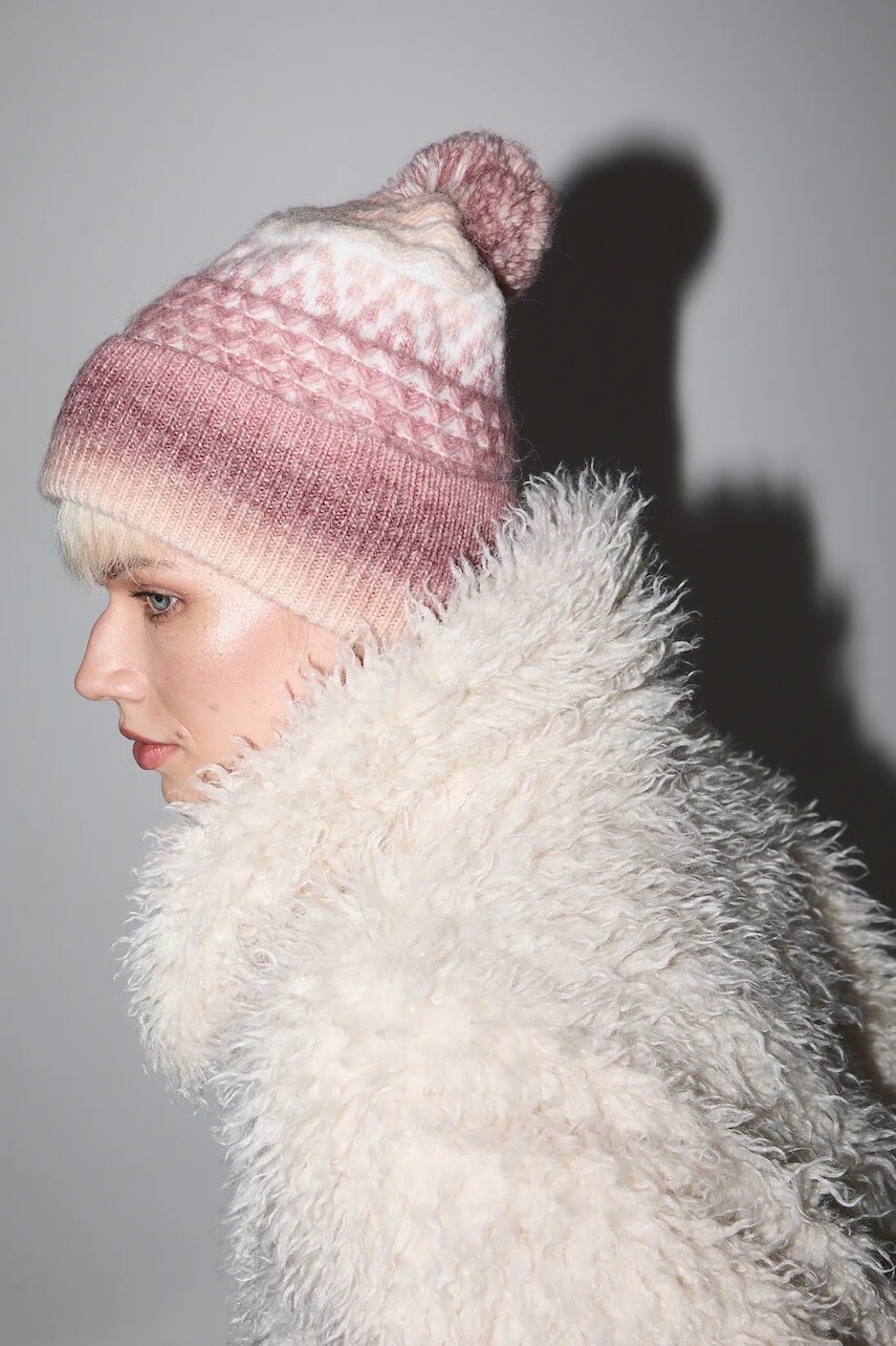 Čiapka a šál s prímesou vlny Medicine viac farieb