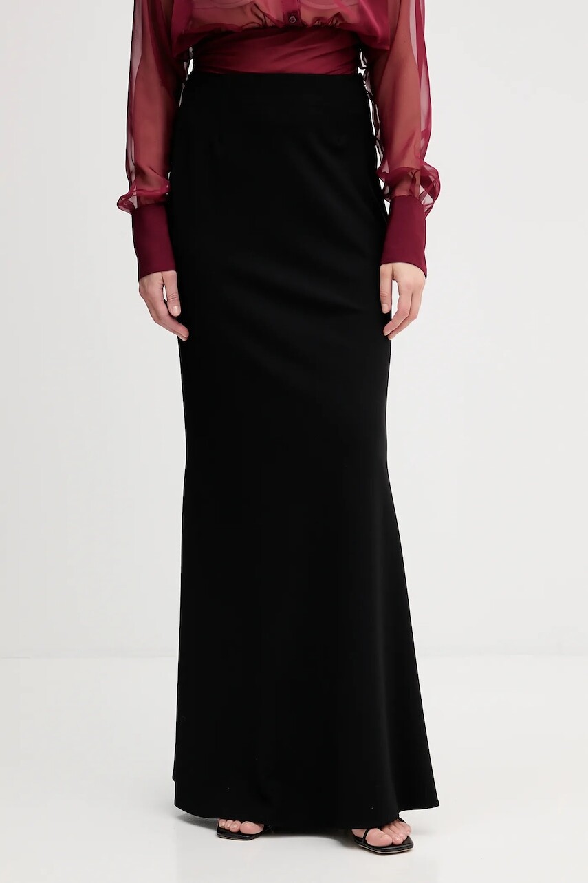 Sukňa Aniye By čierna farba, maxi, rovný strih, 181356