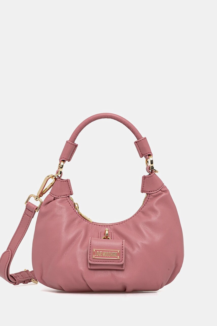 Kabelka Love Moschino ružová farba, JC4360PP0NKN0611