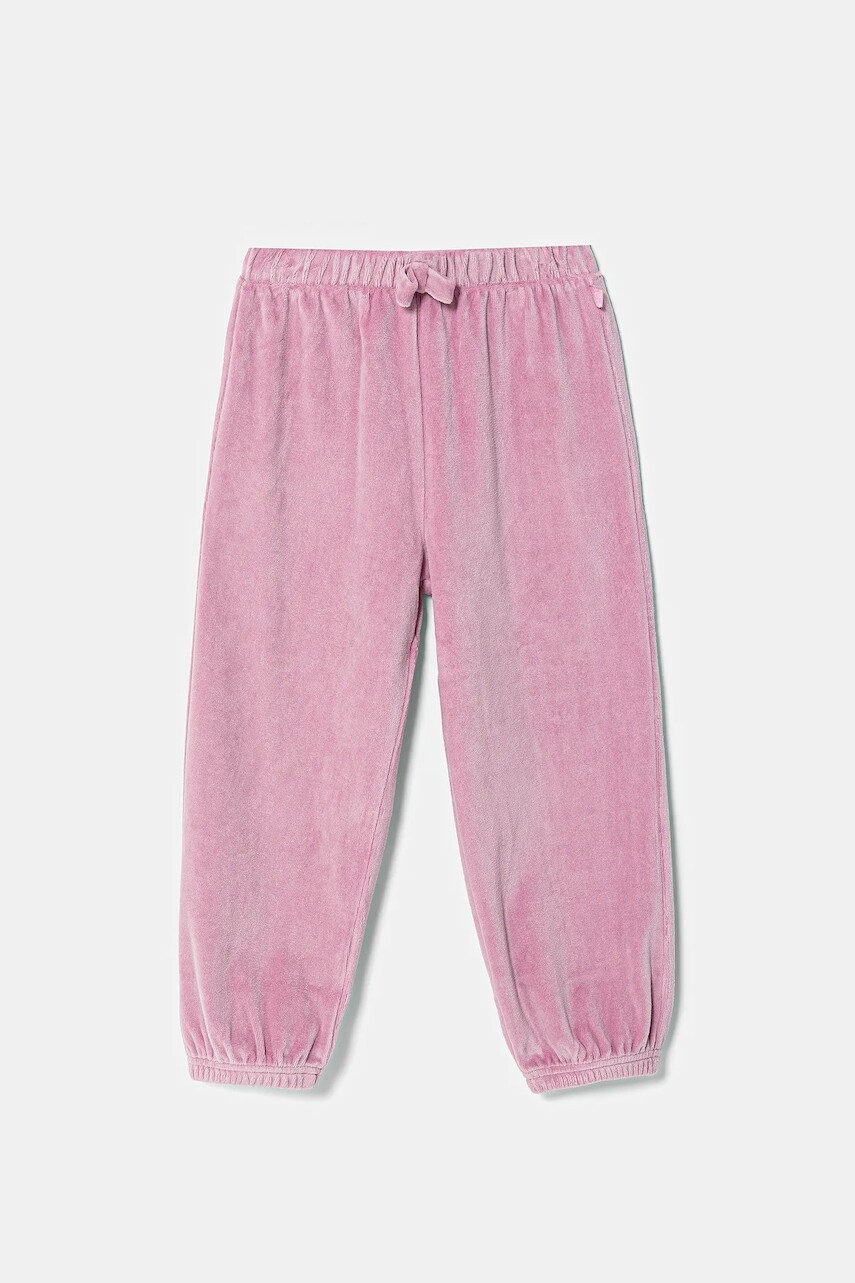 Detské tepláky United Colors of Benetton ružová farba, jednofarebné, 3UAPGF058