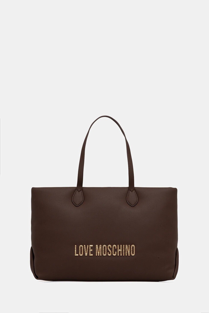 Kabelka Love Moschino hnedá farba, JC4395PP0NKD031A
